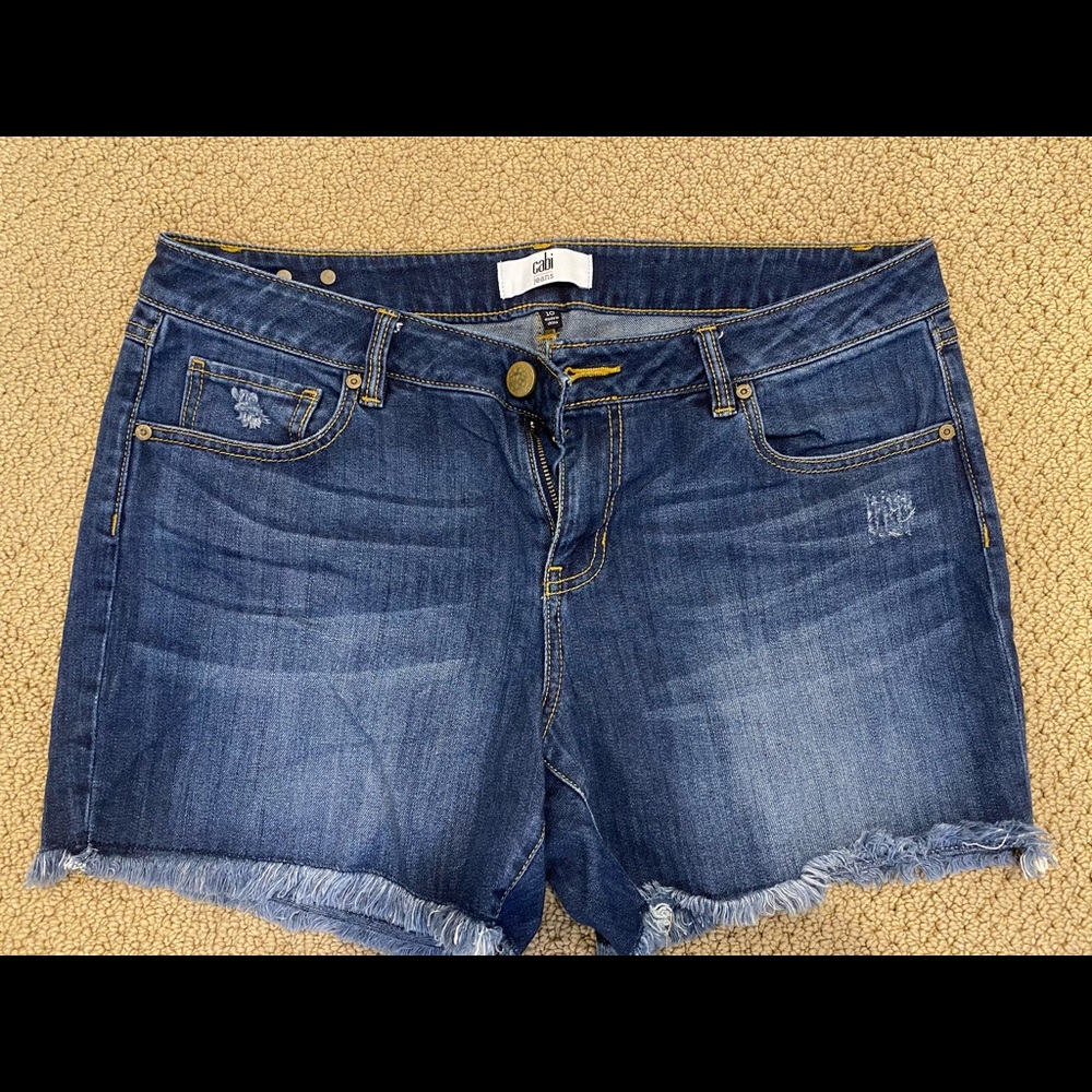 cabi Jean Shorts Size 10 NWOT